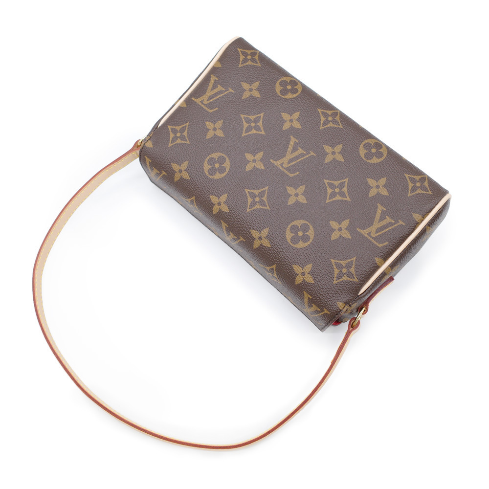 Louis Vuitton Recital Handbag Monogram Red Shoulder Bag